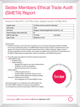 SedexInternational standard