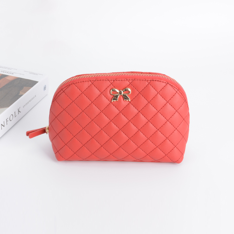 European style simple PU makeup bag